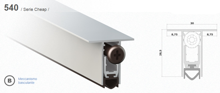 540 comaglio фиксатор тяги с ребрами