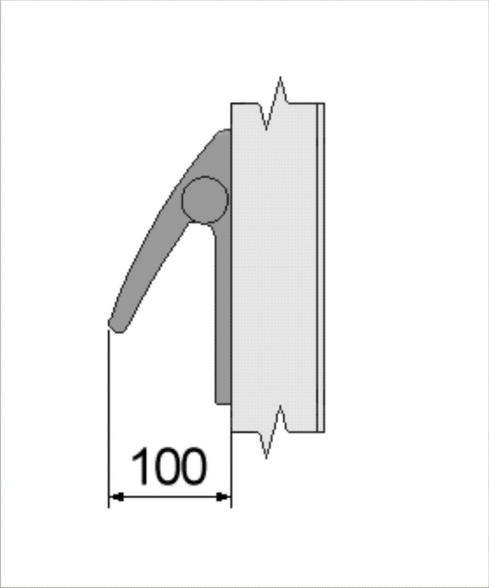 Комплект ручки Паника Ninz Twist TW БМ Art.4204301.031 S = 60 мм макс