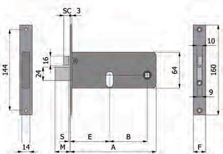 Deadbolt и защелки OMEC Особенности