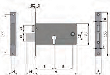 Deadbolt и защелки OMEC Особенности