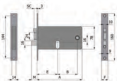 Deadbolt и защелки OMEC Особенности