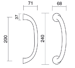 Ручка латунь Сделано в Италии PFS Pasini Гизе