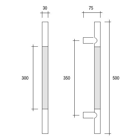 Меры PBA YOD.512.0035maniglione