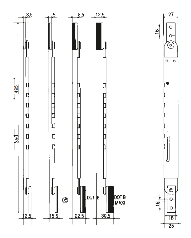 Arm pba P70-AS2 Ограничитель открывания для Windows