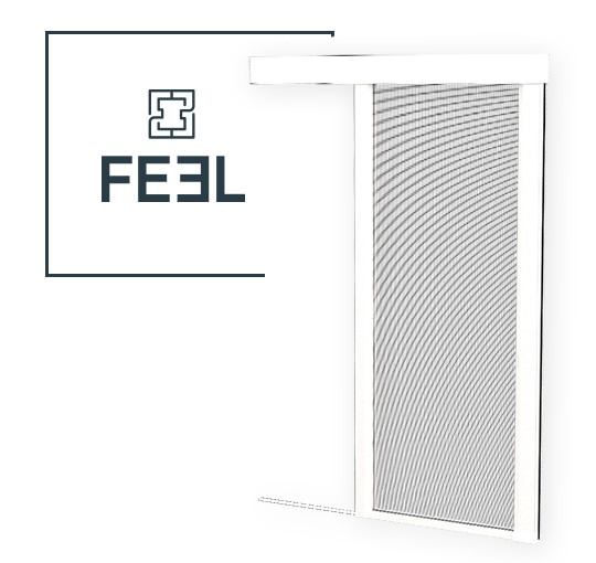 Противомоскитная сетка Effe Feel - 1 дверь - Боковая с гусеничным ходом