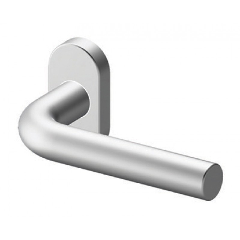Ручка ТРОКЭКС Осло в Satin Steel Розетка из нержавеющей круглой или овальной формы