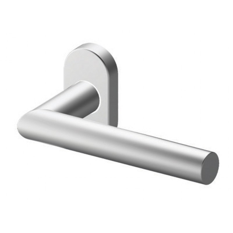 Ручка ТРОКЭКС Toledo в Satin Steel Розетка из нержавеющей круглой или овальной формы