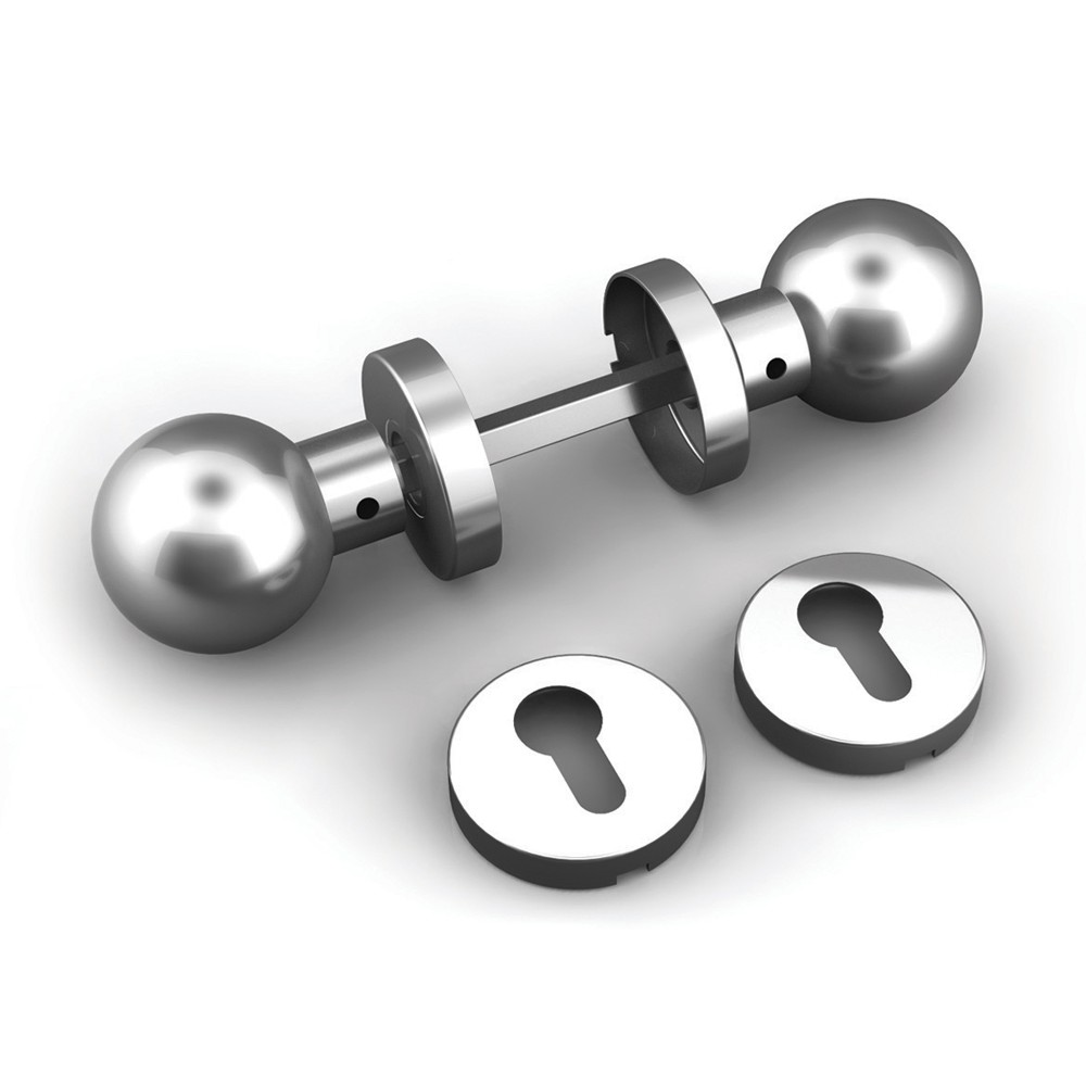 Двухместный Ручка Сфера с панели отверстия и нержавеющей стали ТРОКЭКС