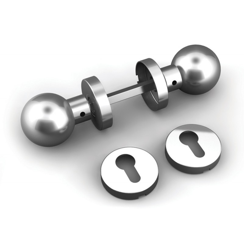 Двухместный Ручка Сфера с панели отверстия и нержавеющей стали ТРОКЭКС