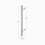 200.YOD.311 PBA Ручка Вуд и нержавеющая сталь AISI 316L