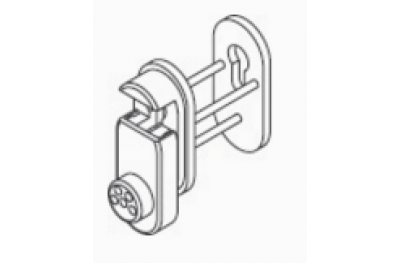 2CT.53I.0035L.44 ручка с формным цилиндром безопасности и защиты