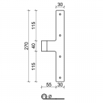 10 бомба CiFALL Cantonale T Шея короткая с Bombata покрытием для жалюзи