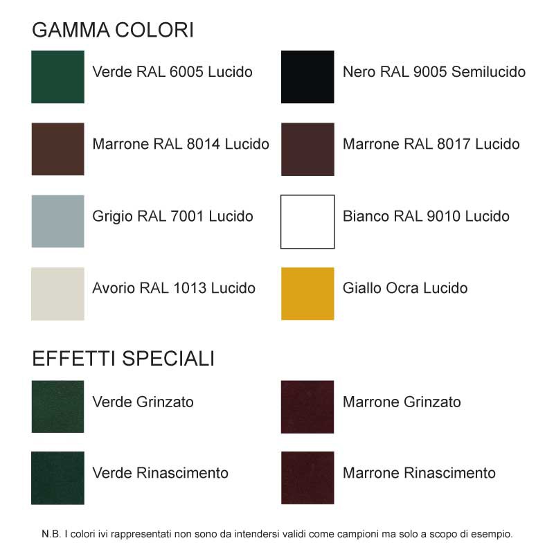 10 бомба CiFALL Cantonale T Шея короткая с Bombata покрытием для жалюзи