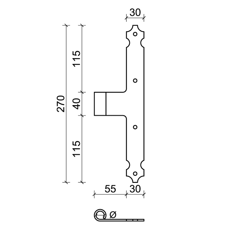 10 бомба CiFALL Cantonale T Шея короткая с Bombata покрытием для жалюзи