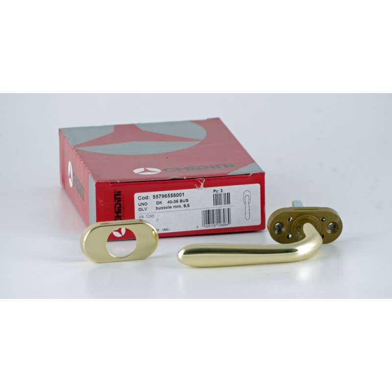 Оконная ручка DK Brass Арт.55796558001 OLV Ghidini; DK Q7x 40-35 с компасом D.9.5