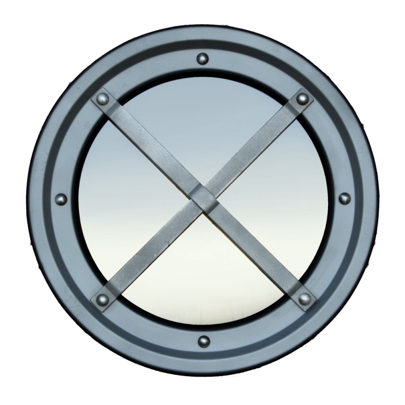 Металлические перила из нержавеющей стали иллюминатор AISI 304 типа С Поднятый