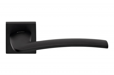 Matt Black Wing Door Handle на Rosette для изучения архитектуры Linea Calì