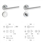 Латунная дверная ручка Astra Reguitti Design