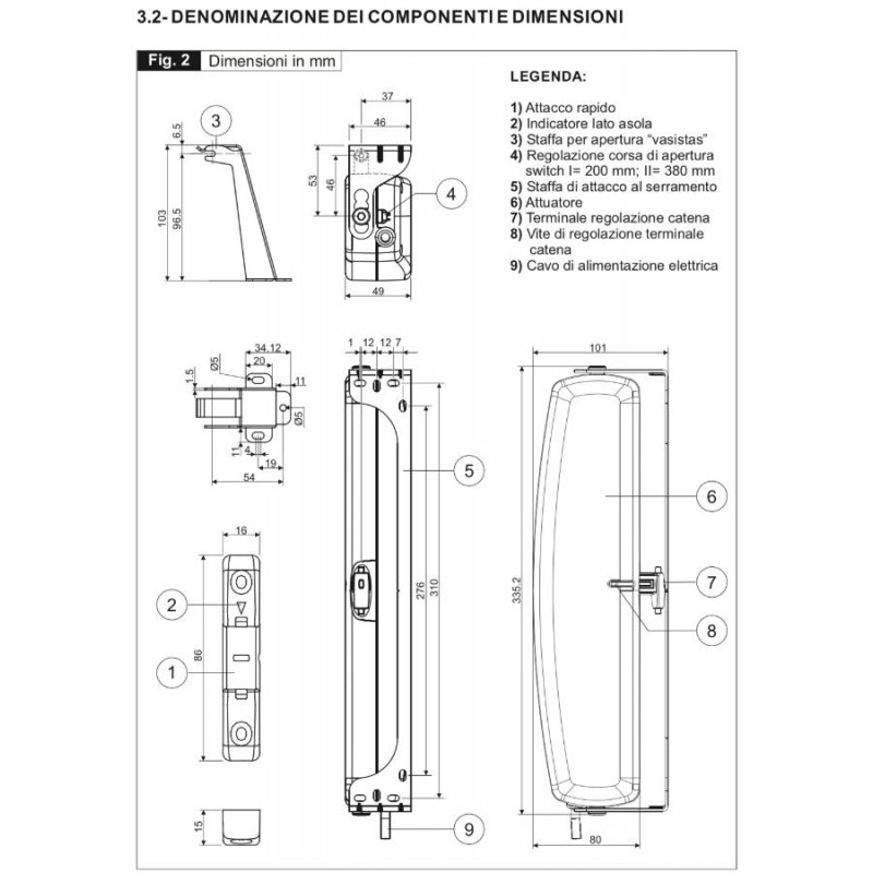 Цепной привод C30 Радио 230В 50 Гц Topp с дистанционным управлением TR4 В комплекте