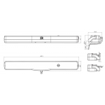 Привод Металлические цепи Kato305 / RWA Syncro Некос 24 300N Инсульт до 500 мм