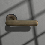 Aura Reguitti Дверная ручка на розетке из замы