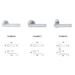 Aura Reguitti Дверная ручка на розетке из замы