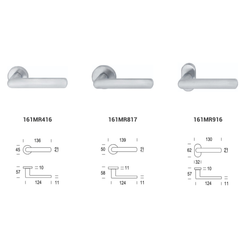 Aura Reguitti Дверная ручка на розетке из замы