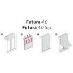 Рольставни из ПВХ Pasini FUTURA 4.0 с резиновым зажимом