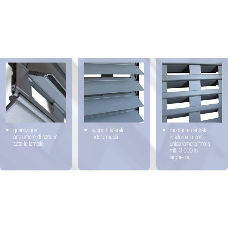 Регулируемые затемнения для роллетных штор Pasini VISION для Windows