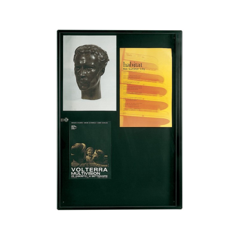 Магнитная доска объявлений для офиса с замком