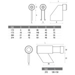 Сварной торцевой упор для раздвижных ворот