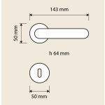 Beta Linea Calì классическая межкомнатная дверная ручка