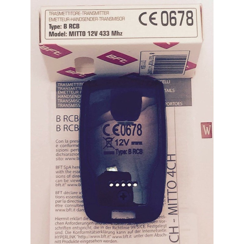 Bft MITTO B RCB02 пульт дистанционного управления воротами