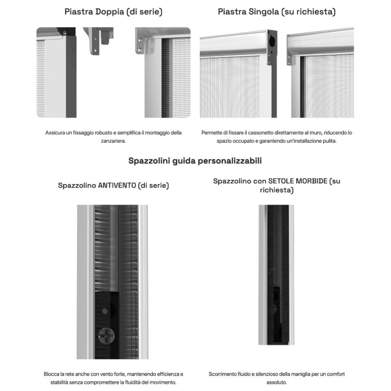 BIKITVER PRIMED Вертикальная пружинная москитная сет