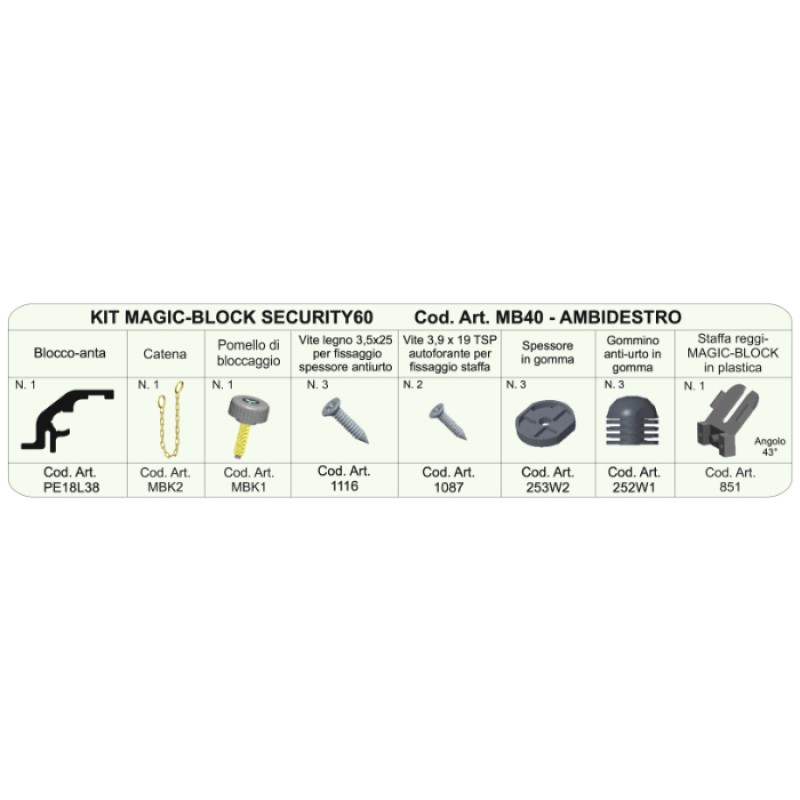 Блокировка внешнего затвора Magic-Block Security60