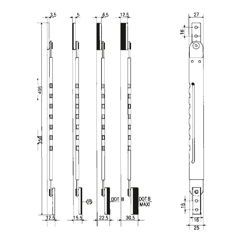 PBA рычаг P70-AS2 ограничитель открытия для Windows,