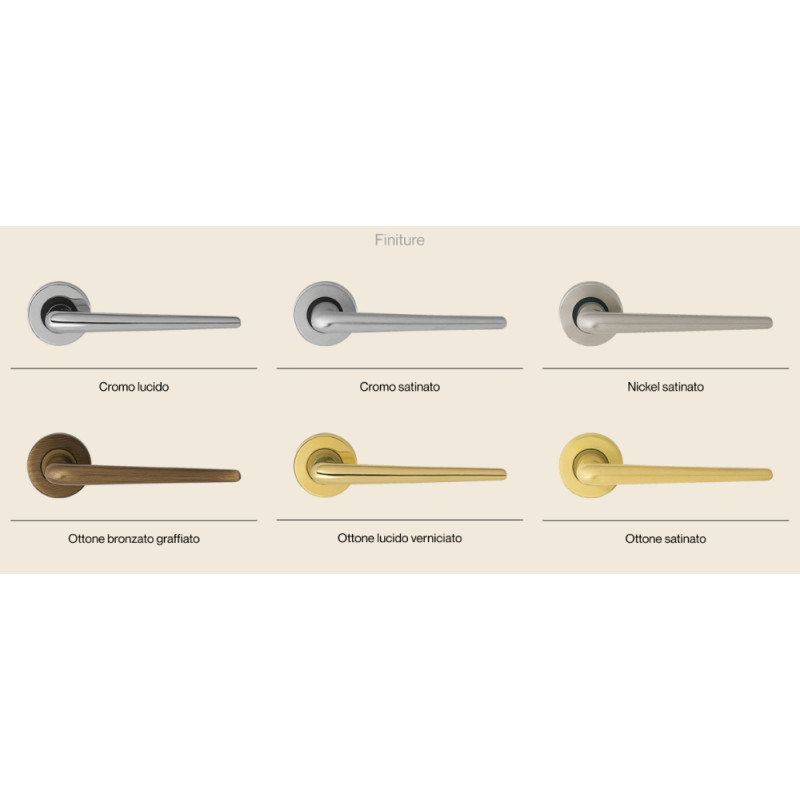 Brixia Linea Calì классическая латунная ручка межкомнатных дверей