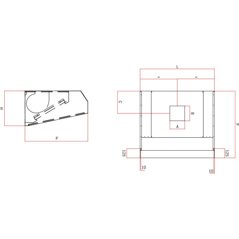 Вытяжка с активированным углем из нержавеющей стали самовсасывающая и фильтрующая