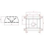 Островная вытяжка для кухни из нержавеющей стали с электродвигателем
