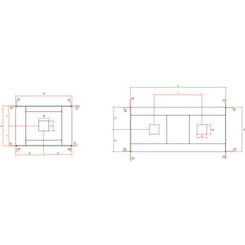 Вытяжка Cubic Island из нержавеющей стали без двигателя