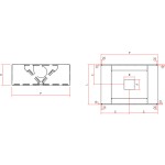 Вытяжка Cubic Island из нержавеющей стали электродвигателем вентилятора