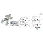 Петля для открывания ворот 180° для фиксации Регулируемая