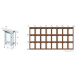Деревянный почтовый ящик малой толщины Classic Line Flat