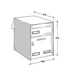 Почтовый ящик для посылок Silmec S433 со сквозной услугой