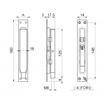 Болт действия с рычагом латуни Закрытие системы Combiarialdo