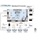 Центральный Гибридный A22 АТРИУМ ведущего или ведомого устройства в металлическом корпусе Access Control CDVI