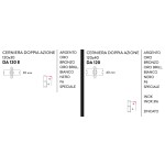 Justor DA 120 Шарнирная петля двойного действия 2 шт