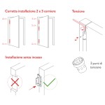 Пружинная петля 150x40 Justor STW 150 Уменьшенная толщина