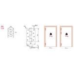 Петля простого действия Justor SA 120 2 шт