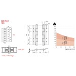 Петли двойного действия для алюминия R40 180 Justor